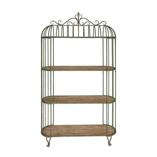 Rustic Metal Shelf Unit