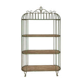 Rustic Metal Shelf Unit