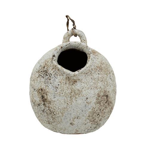 Hand - Pulled Decorative Jug with Wire Handle