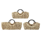 Water Hyacinth Tray Set of 3 - 500 X 350 X 120