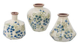 Blueberry Ceramic Vase Set of 3 - 110 X 110 X 125