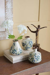 Blueberry Ceramic Vase Set of 3 - 110 X 110 X 125
