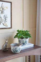 Blueberry Ceramic Vase Set of 2 - L: 205x205x130; S: 180x180x115