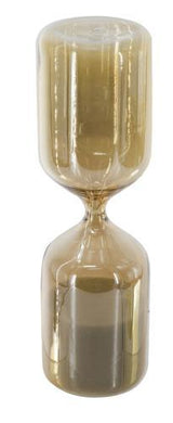 Amber Shimmer Hourglass with White Sand - Small