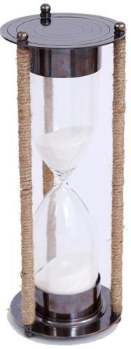 Sandtimer Brass / Rope - 100 X 100 X 275