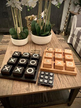 Large Natural Wooden Tic Tac Toe