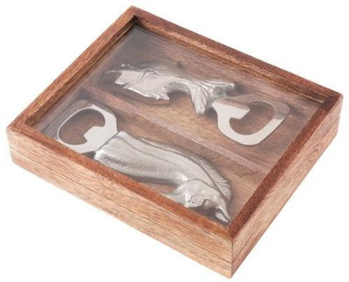 Aluminium Bottle Openers Set of 2 - 150 X 125 X 32