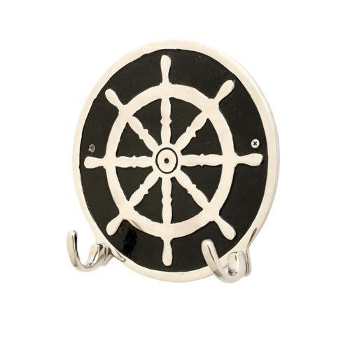 Aluminium Ship Wheel Wall Hook - 233 X 233 X 60