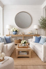 Cream Round Mirror - 1025 X 1025 X 75