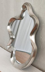 Vintage Silver Abstract Mirror - 1040 X 650 X 70