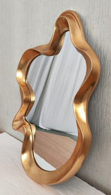 Vintage Gold Abstract Mirror - 1040 X 650 X 70