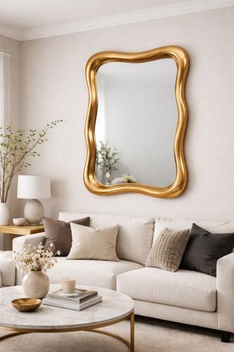 Vintage Gold Abstract Mirror - 1180 X 780 X 85