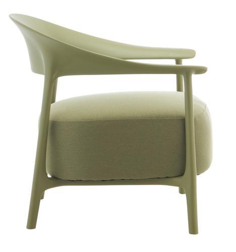 Drift Outdoor Pp Chair with Green Outdoor Fabric - Sage Frame