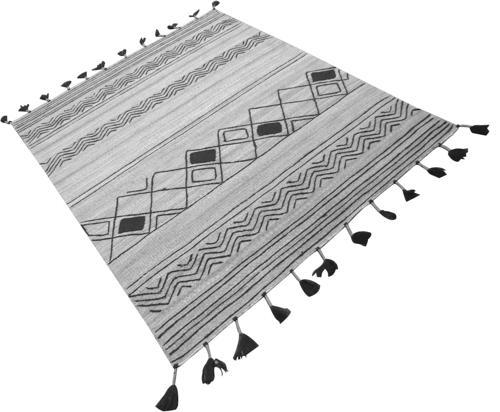 Johan Hand Woven Rug - Jute / Wool - Jute / Wool - Natural / Black