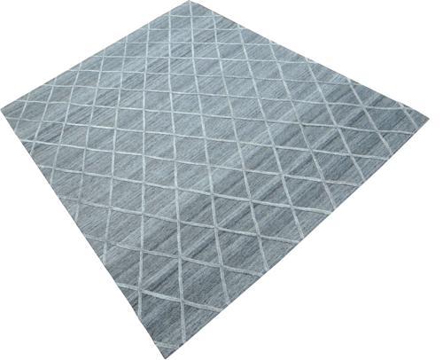 Medina Tufted Rug - Wool / Viscose - Wool / Viscose - Grey