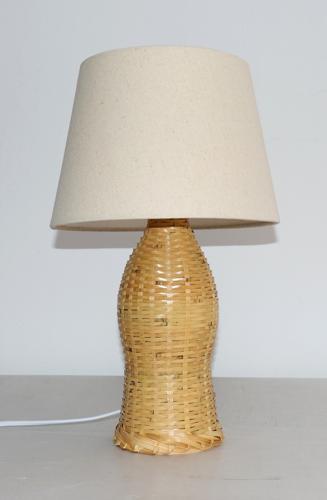 Bamboo & Linen Table Lamp - Natural - 240 X 400