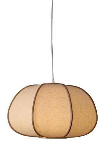 Bamboo & Linen Pendant - Natural