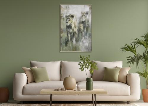 Framed Canvas Hand-Painted - 826 X 1226 - YR9037