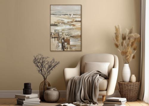 Framed Canvas Hand-Painted - 826 X 1226 - YR9042