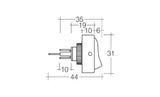 Off/On rocker switch with green LED indicator, designed for 30A at 12V, ensuring reliable control for DIY and automotive projects.