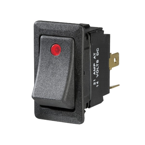 Illuminated Off / On Heavy Duty Rocker Switch (Red)