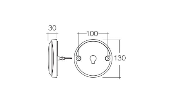 9-33v Model 43 Led Rear Direction Indicator