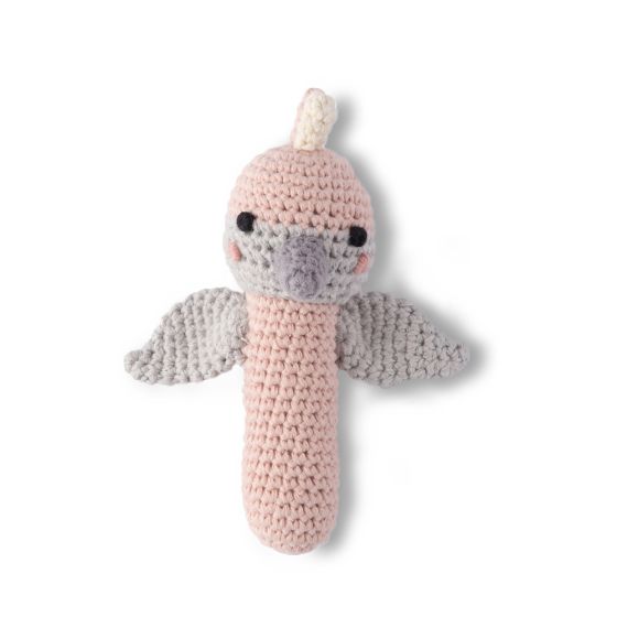 Weegoamigo Crochet Rattle - Gaby Galah - Weegoamigo