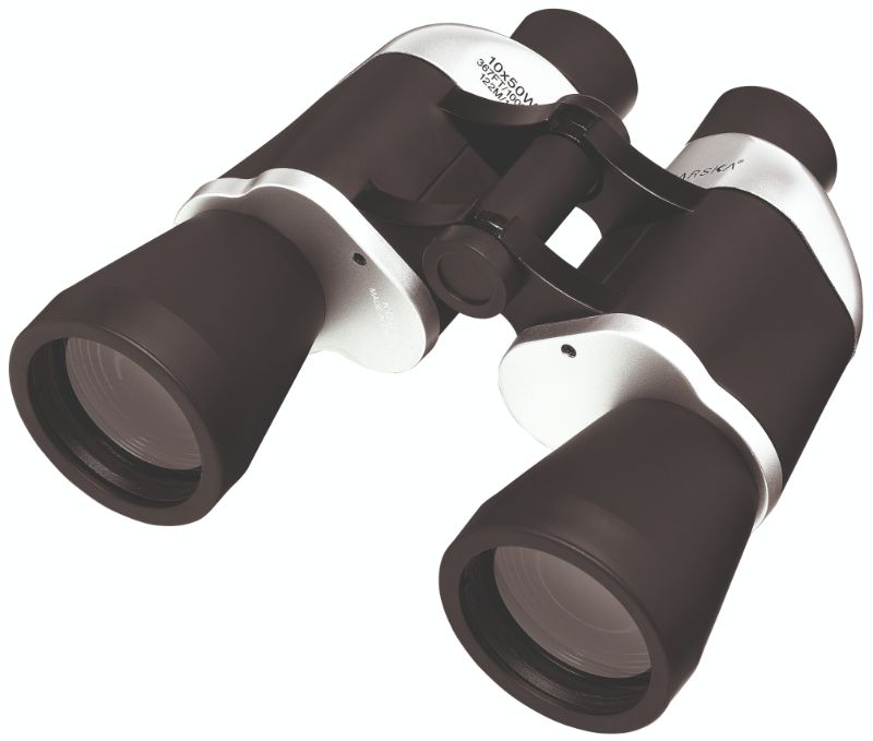 Compact Barska 9x25 binoculars with focus-free technology, perfect for outdoor activities and wildlife observation.