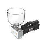 Grainfather Electric Grain Mill: motorised, compact mill with 10 gap settings, crushes 1.7 kg of grain/min for home brewing.
