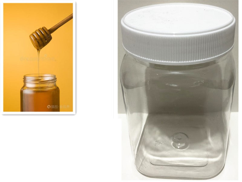Plastic Honey Jar - 1kg (Set Of 12)