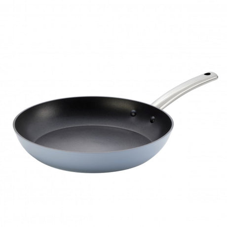 Wiltshire Easycook 30cm blue non-stick frypan with durable forged aluminium and dishwasher-safe features for easy cooking.