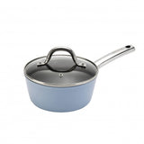 Wiltshire -  Easycook Blue Saucepan 18cm with glass lid