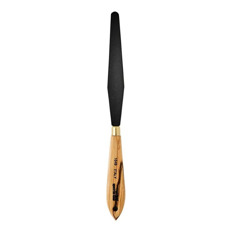 Art Spectrum Palette Knives: professional tools with olive wood handles, durable steel blades, perfect for mixing and applying paint.