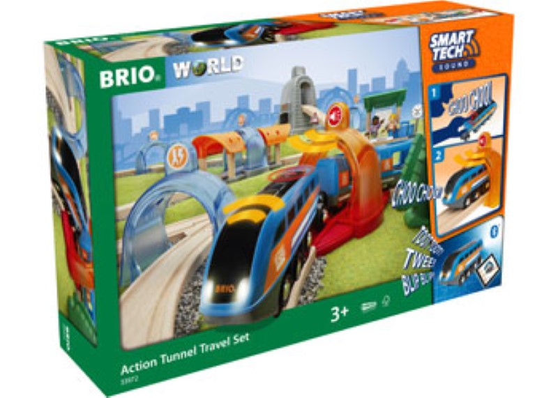 BRIO Smart Tech Sound - Action Tunnel Travel Set