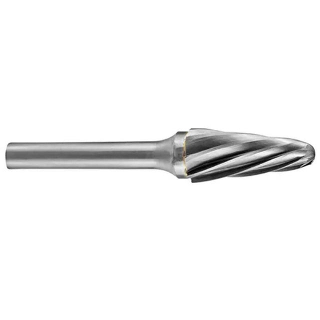 Holemaker Carbide Burr 5/8x1-5/16in, tapered radius design for precise metal shaping and finishing in aluminium and soft materials.