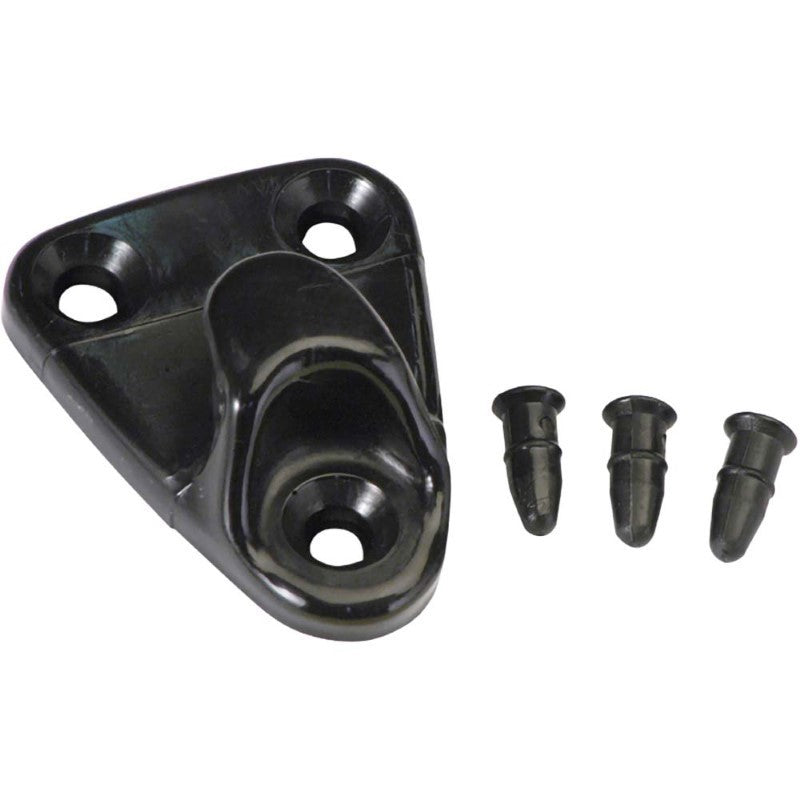 Black Champion Universal Rope Hooks in a 50-pack, made from durable, corrosion-resistant engineering plastic for versatile fastening.