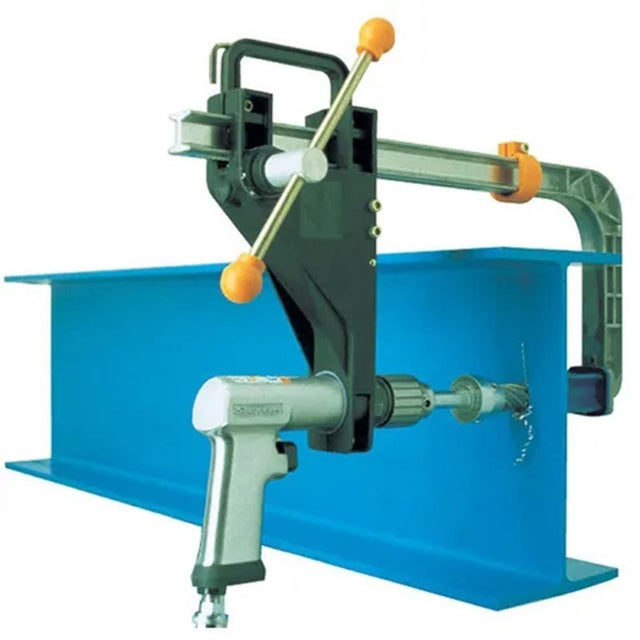 Drillmate Portable Hand Held Drill Press with 43mm collar, designed for precision drilling and enhanced user safety.