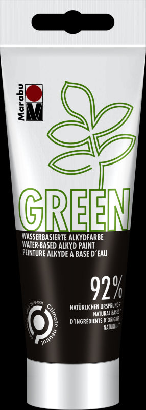 Eco-friendly Marabu Green Cocoa paint in 100ml, ideal for various surfaces with smooth flow and exceptional coverage.