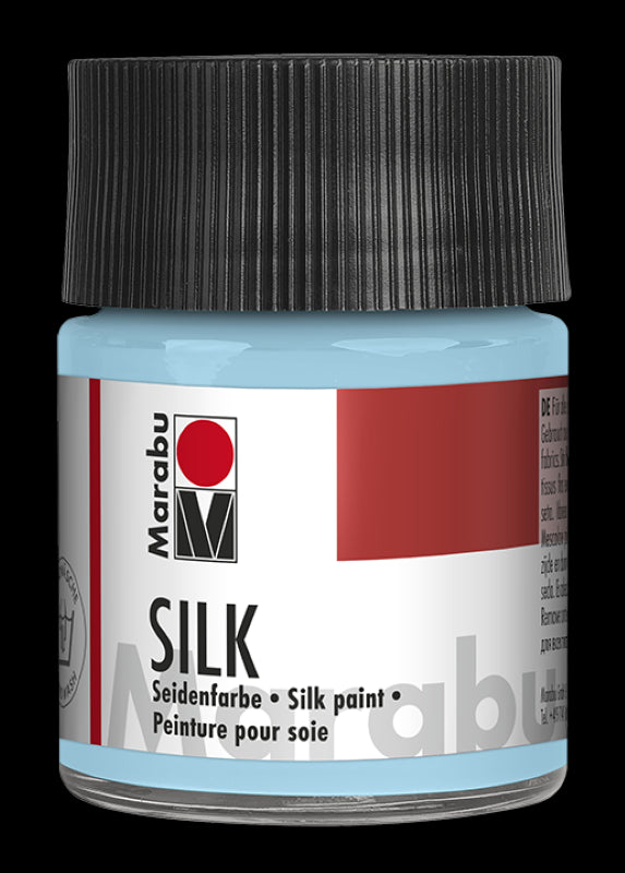 Marabu Silk Fabric Paint 50ml in ARCTIC - brilliant colors for silk painting, water-based, soft finish, easy to fix and maintain.