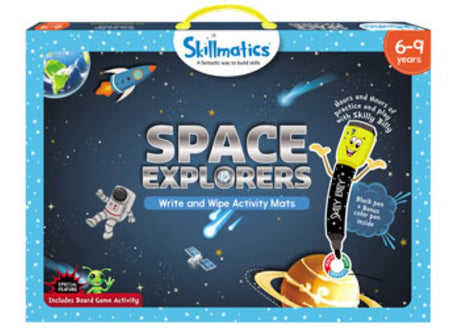 Skillmatics - Space Explorers game for kids, sparking curiosity about space and STEM concepts through interactive activities.