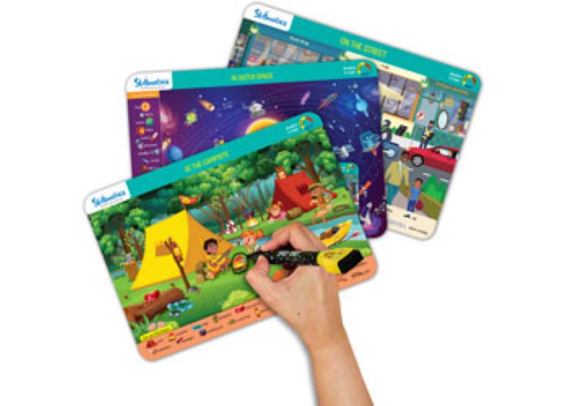 Engaging activity book for kids to enhance vocabulary through search and find adventures in various exciting themes.