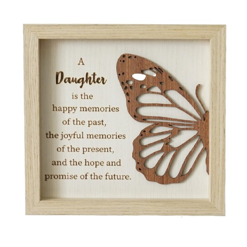 Daughter Butterfly Plaque