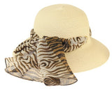 Lani Scarf Trim Hat NATURAL