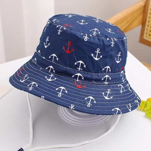 Kids Anchor Bucket Hat 52-54cm - Set of 2