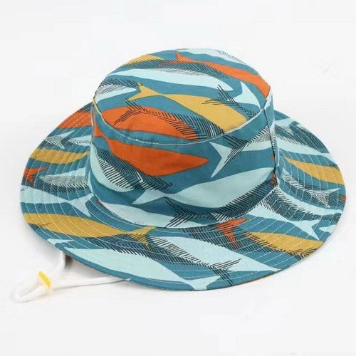 Kids Multi Fish Wide Brim Hat 50CM - Set of 2