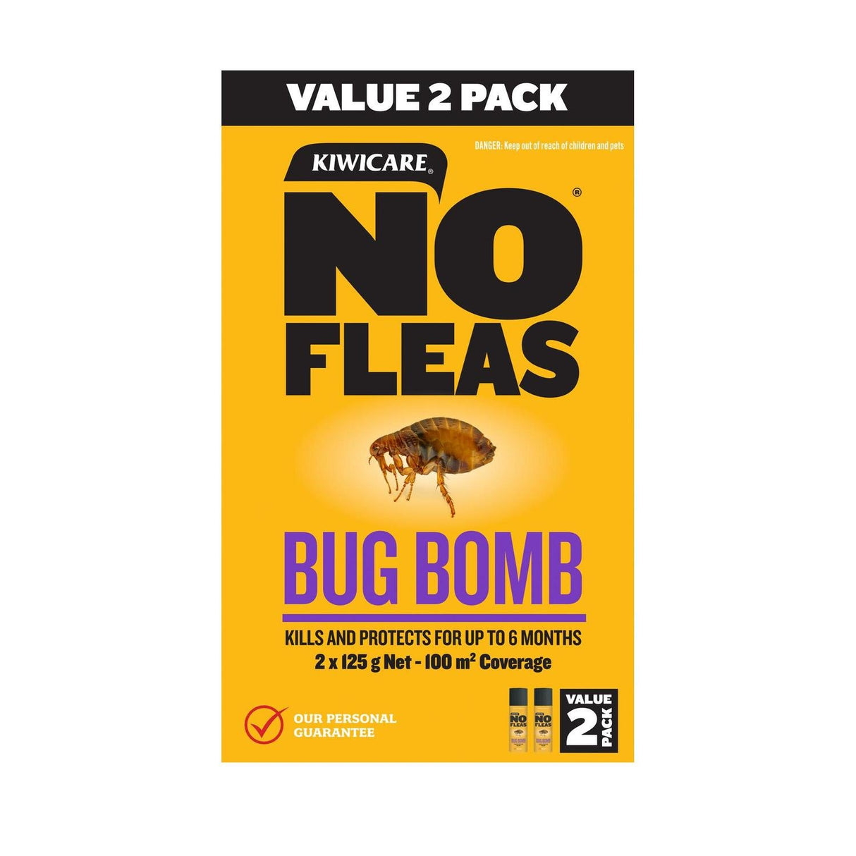 NO Fleas Bug Bomb - Kiwicare Twin Pack (2 x 125g)