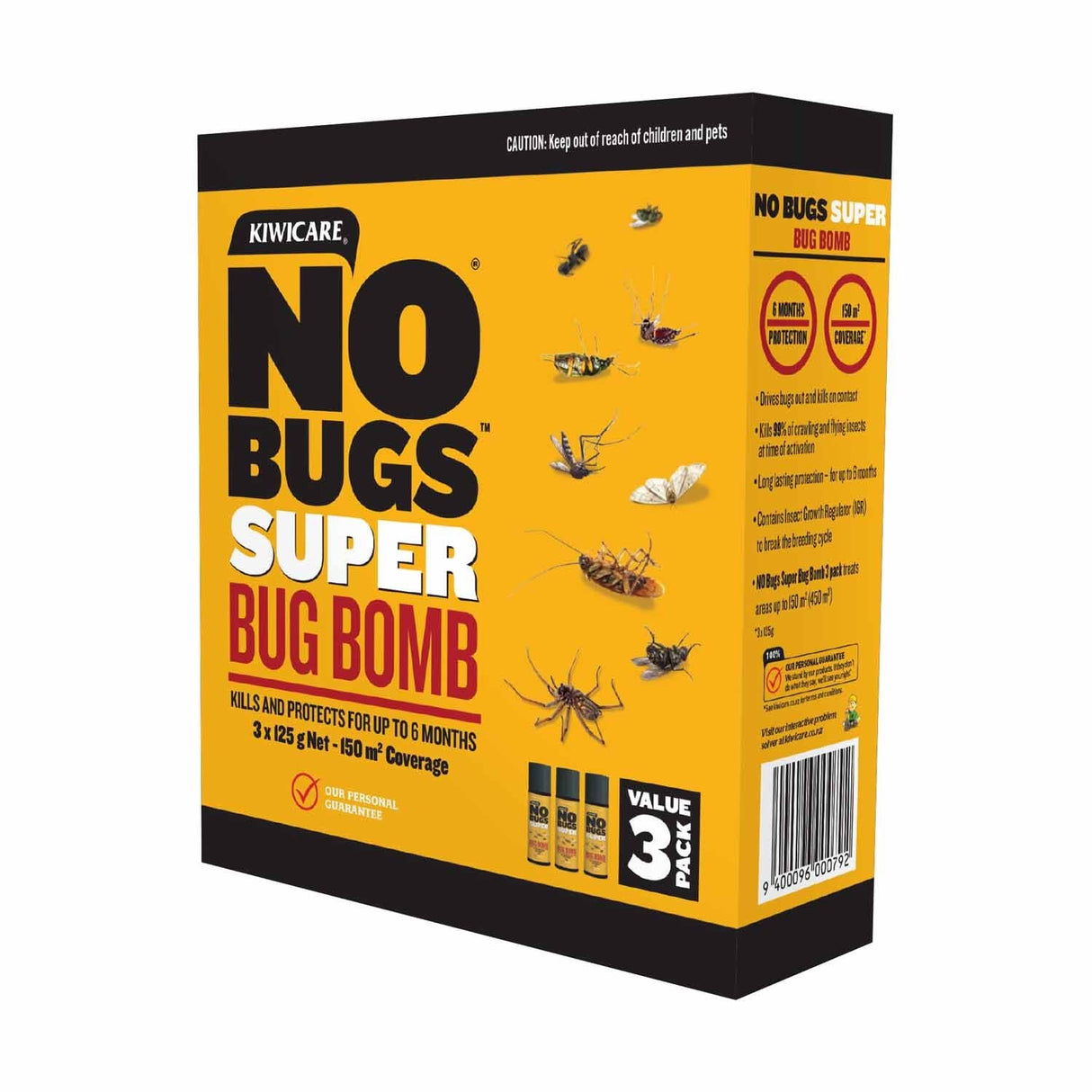 NO Bugs Super Bug Bomb - Kiwicare (3 Pack)