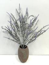 Artificial Grey English Lavender Bush - Large (56cm)