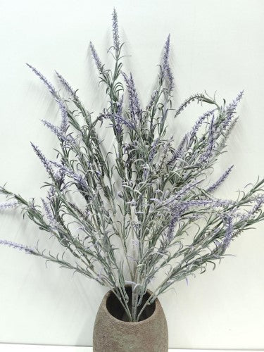 Artificial Grey English Lavender Bush - Large (56cm)