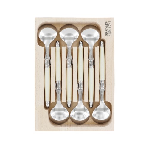 Round Soup Spoon 6 Piece Set - ANDRE VERDIER